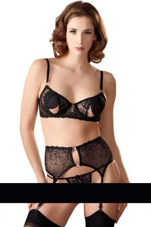 Abierta Fina Bra Set with Slits in the Cups