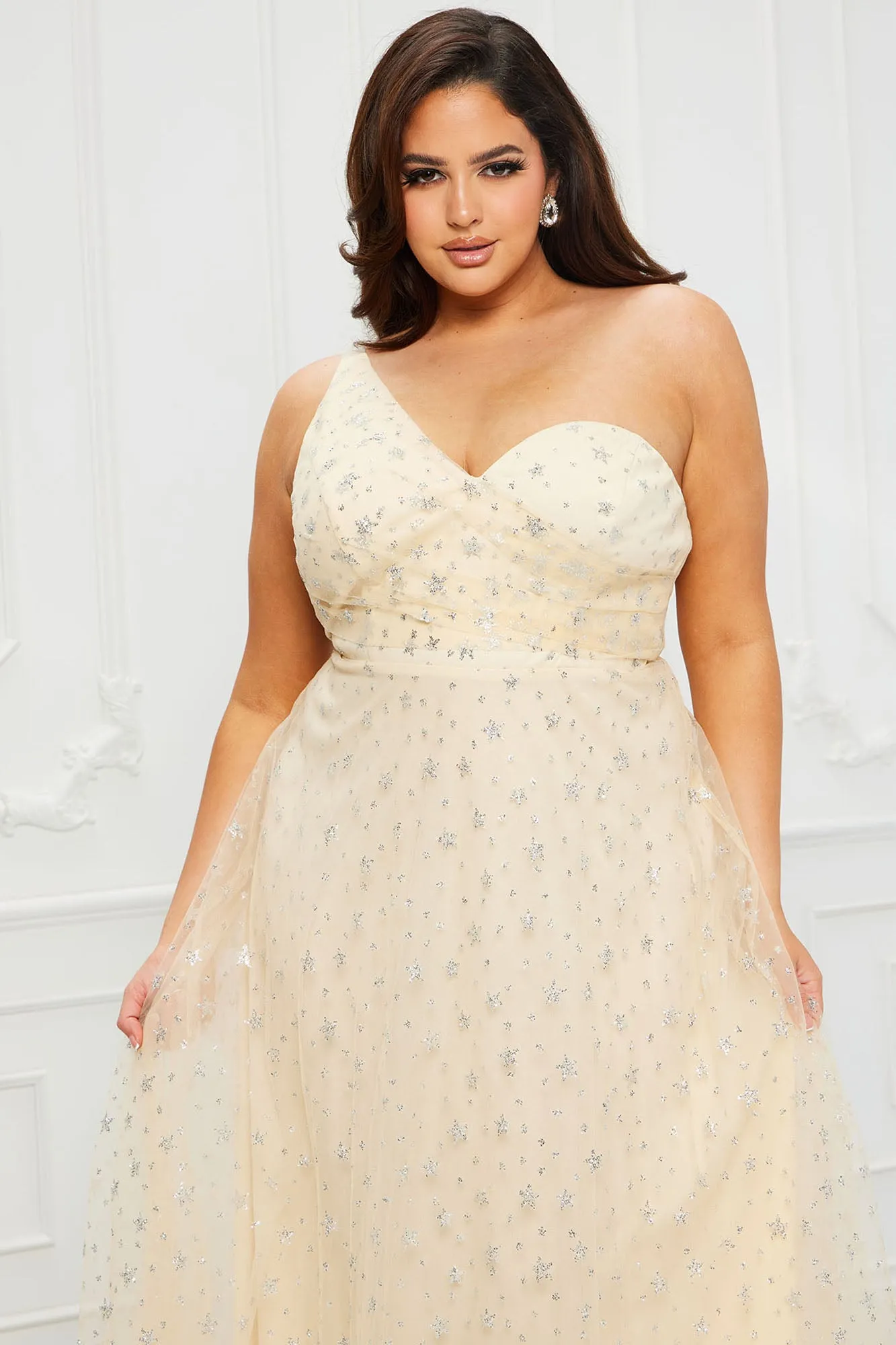 All The Stars Tulle Maxi Dress - Cream