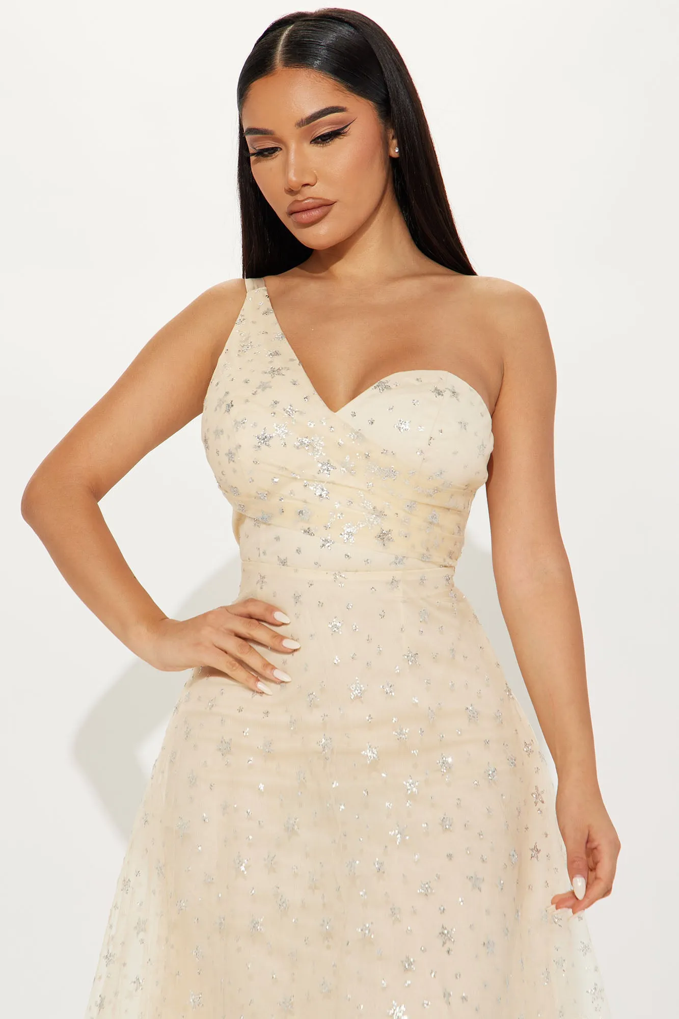 All The Stars Tulle Maxi Dress - Cream