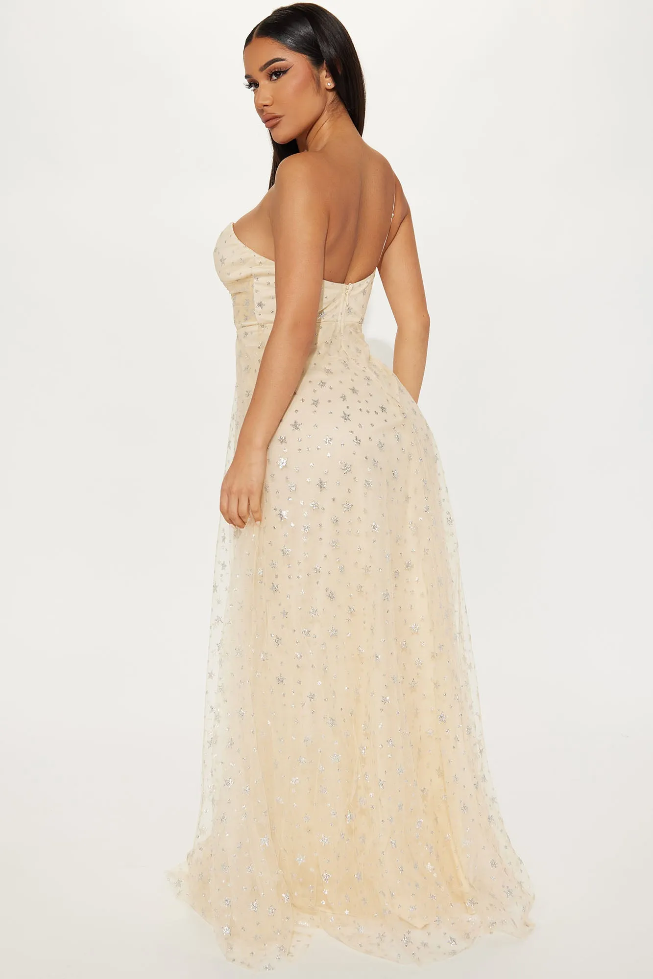 All The Stars Tulle Maxi Dress - Cream