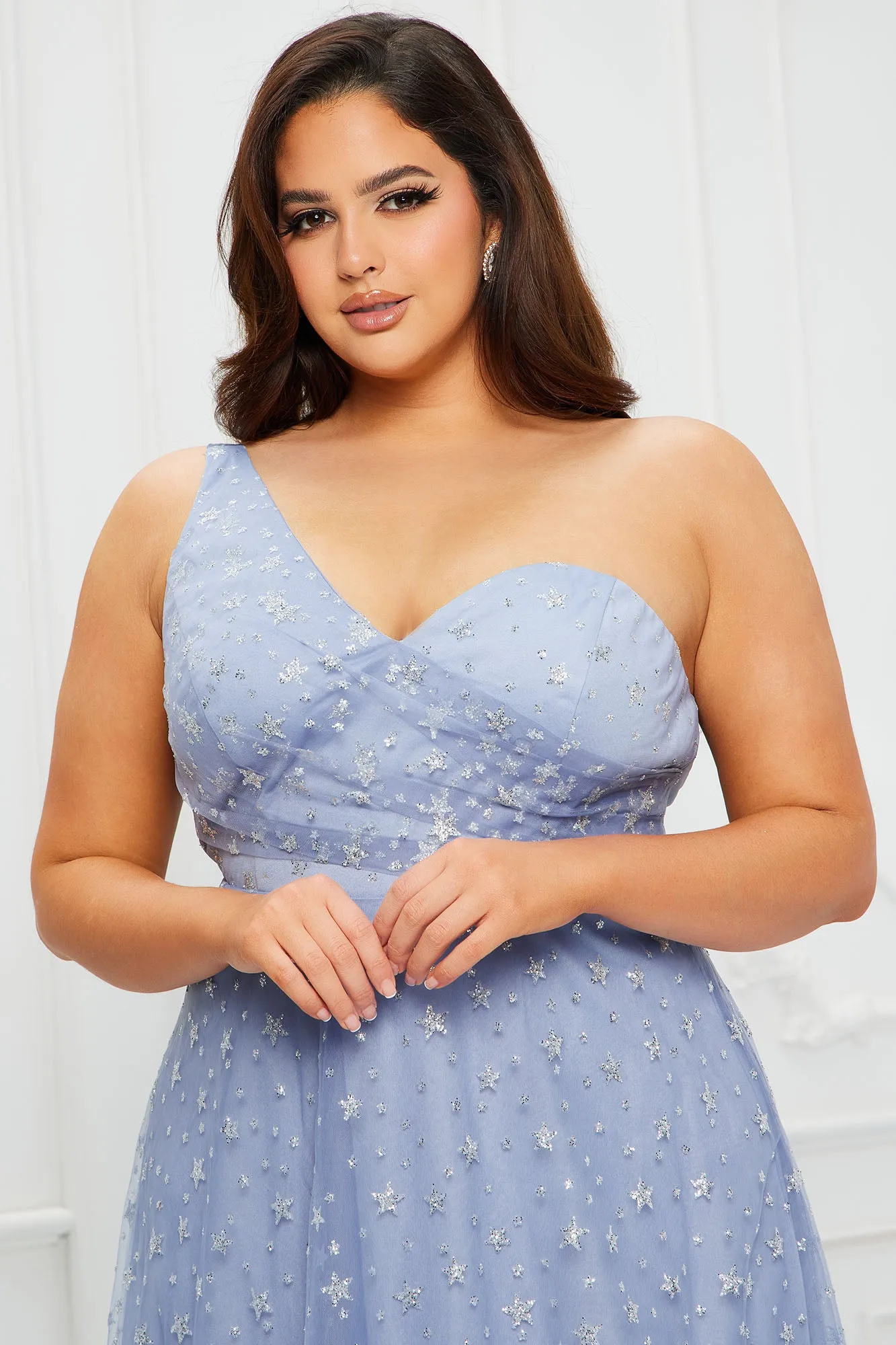 All The Stars Tulle Maxi Dress - Light Blue