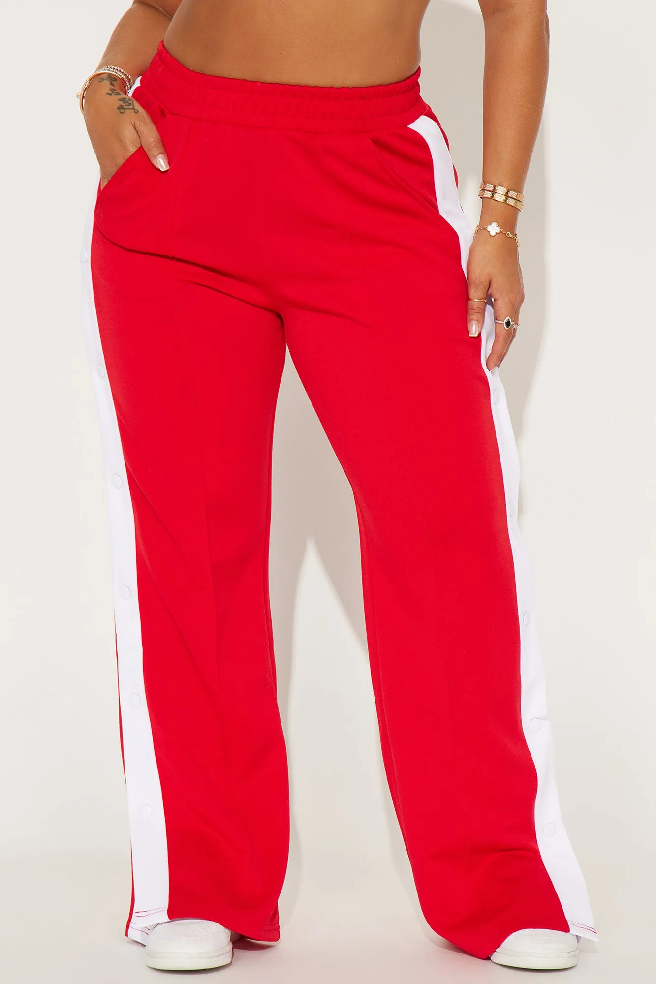 Always First Track Pant - Red/combo