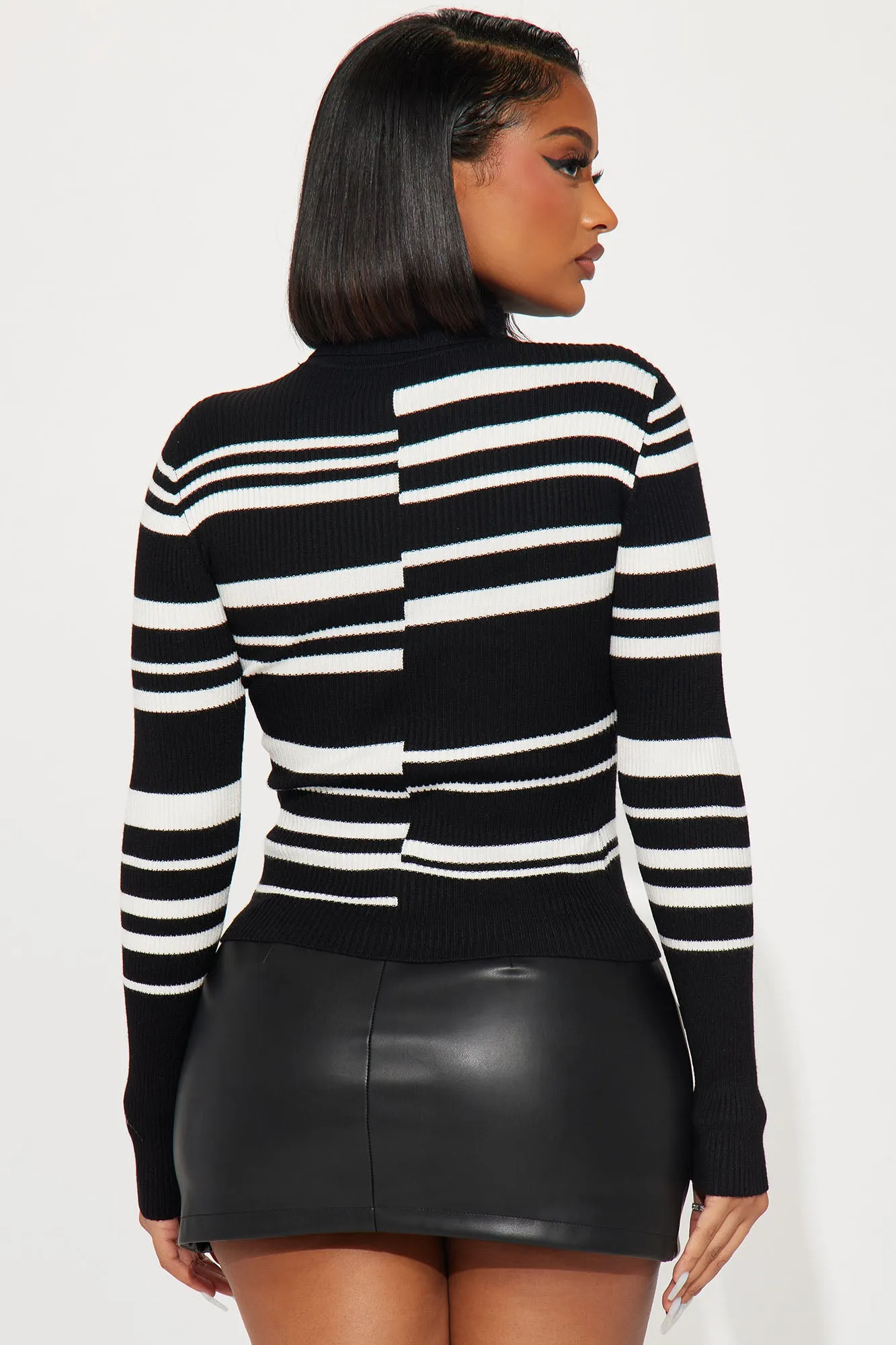 Anaisa Turtleneck Sweater - Black/combo