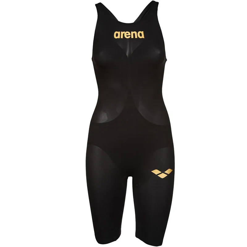 Arena - Women's Powerskin Carbon-AIR² Open Back - Black/Black/Gold