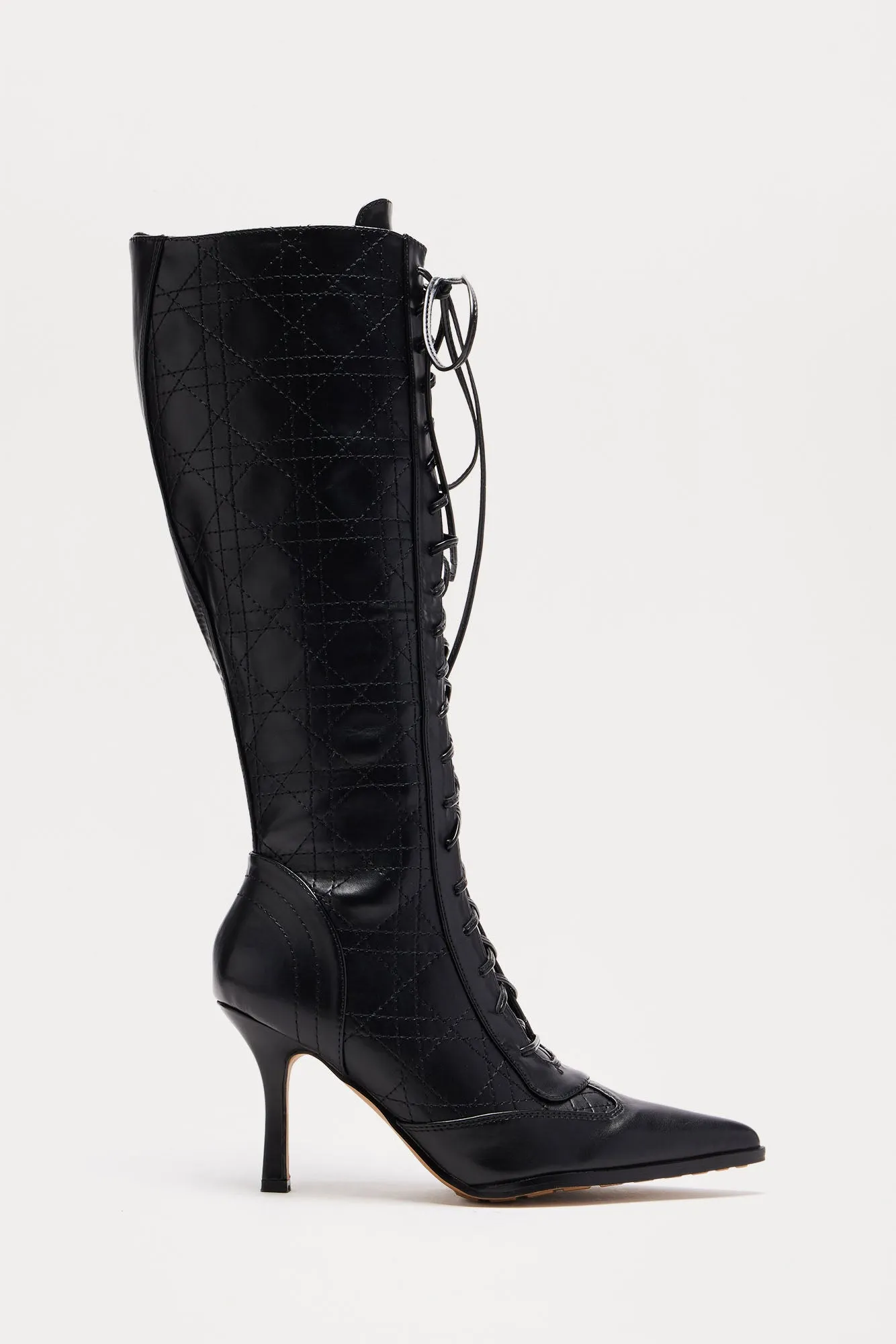 Ashton Lace Up Boots - Black