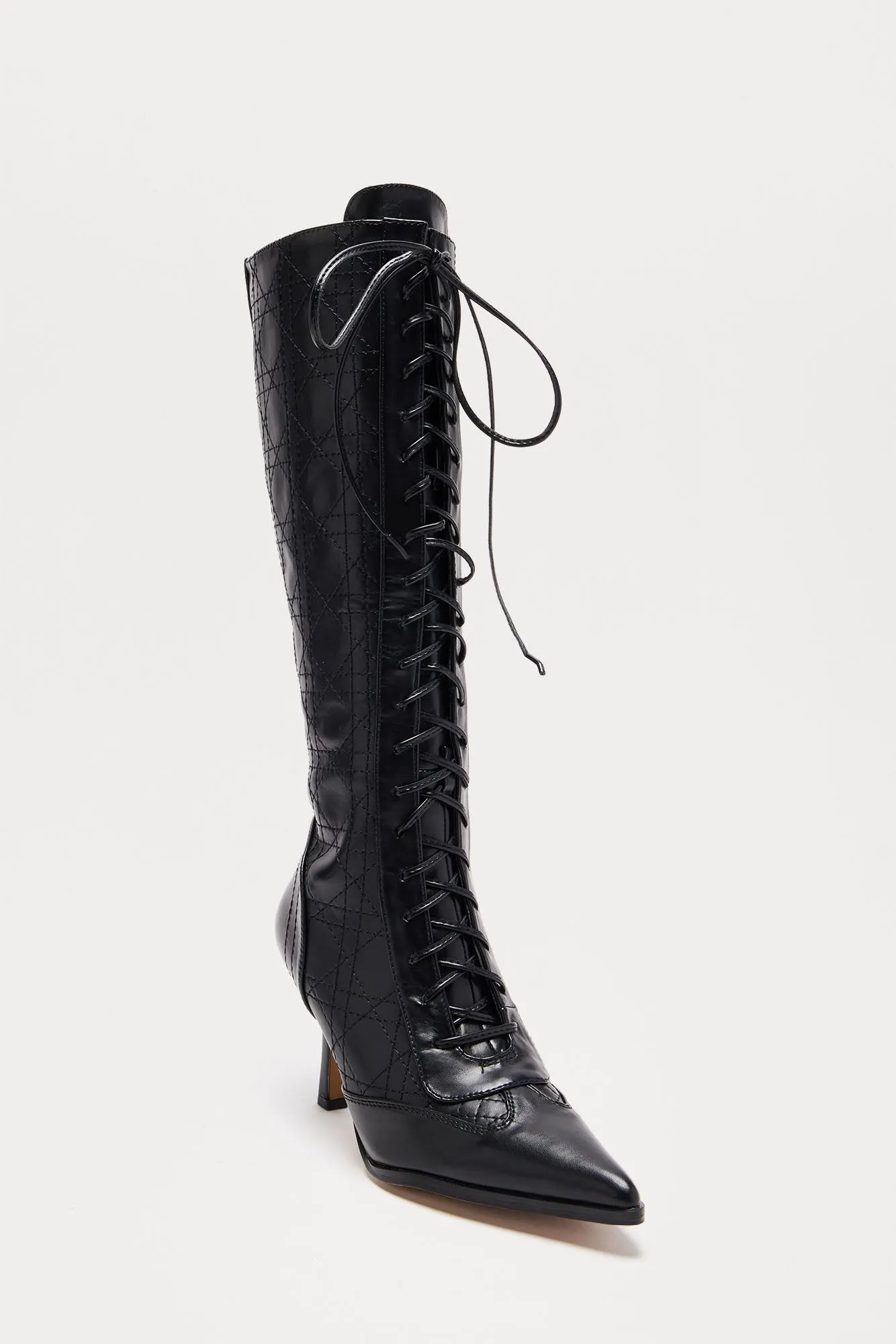 Ashton Lace Up Boots - Black