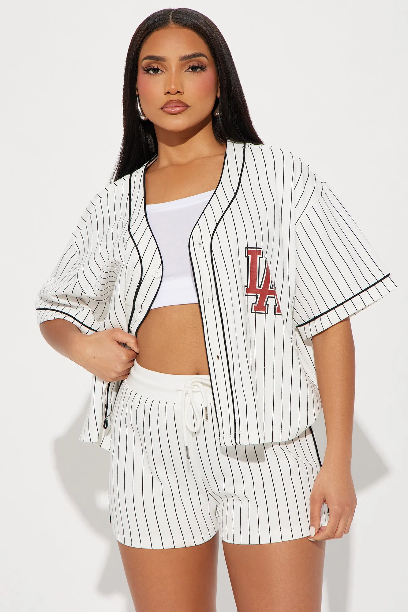 Ball Game Ready Short Set - White