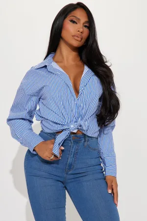 Basic Needs Poplin Shirt - Blue/combo