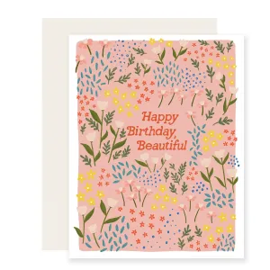 Beautiful Meadow Birthday | Floral Birthday Card