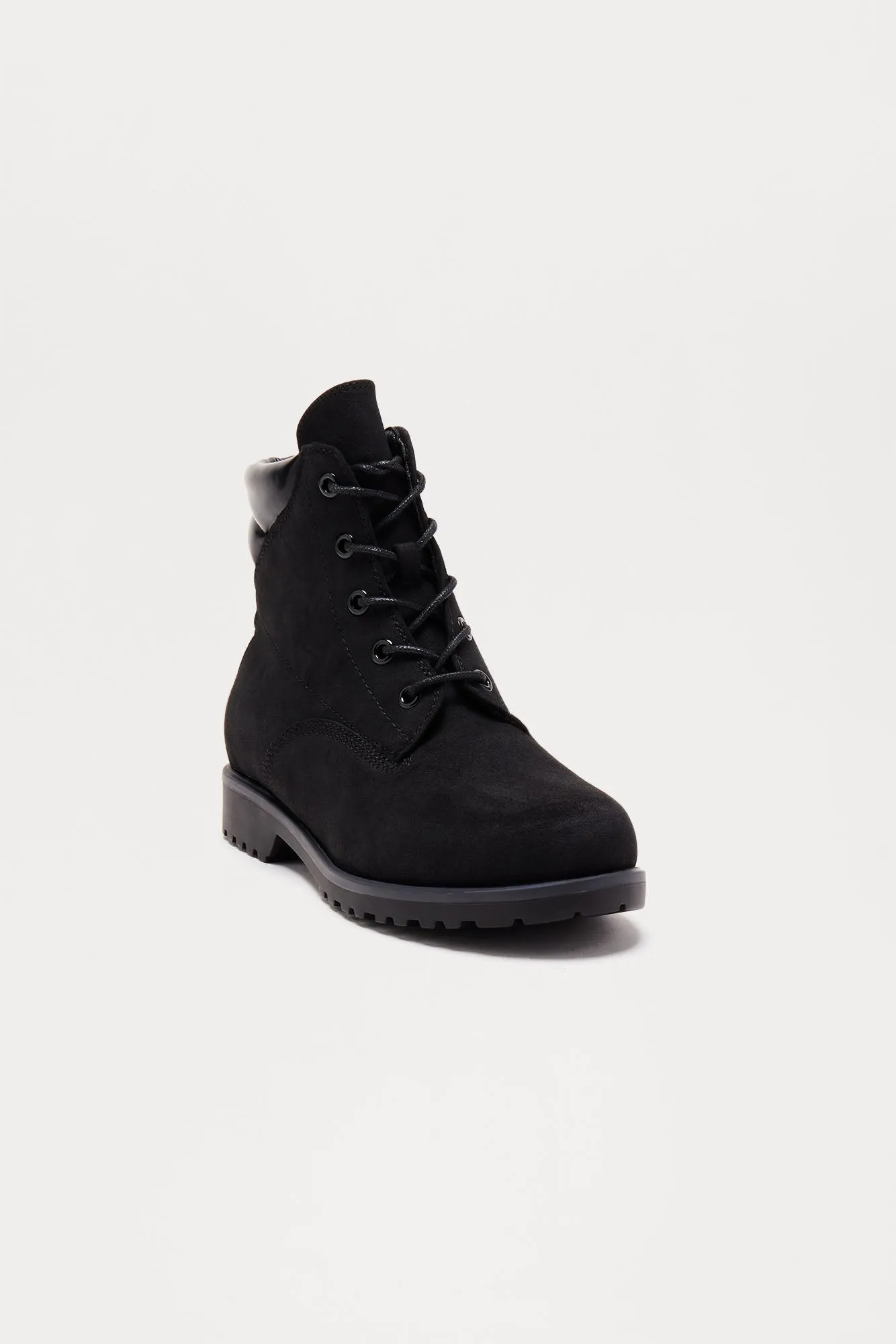 Bennett Lace Up Booties - Black