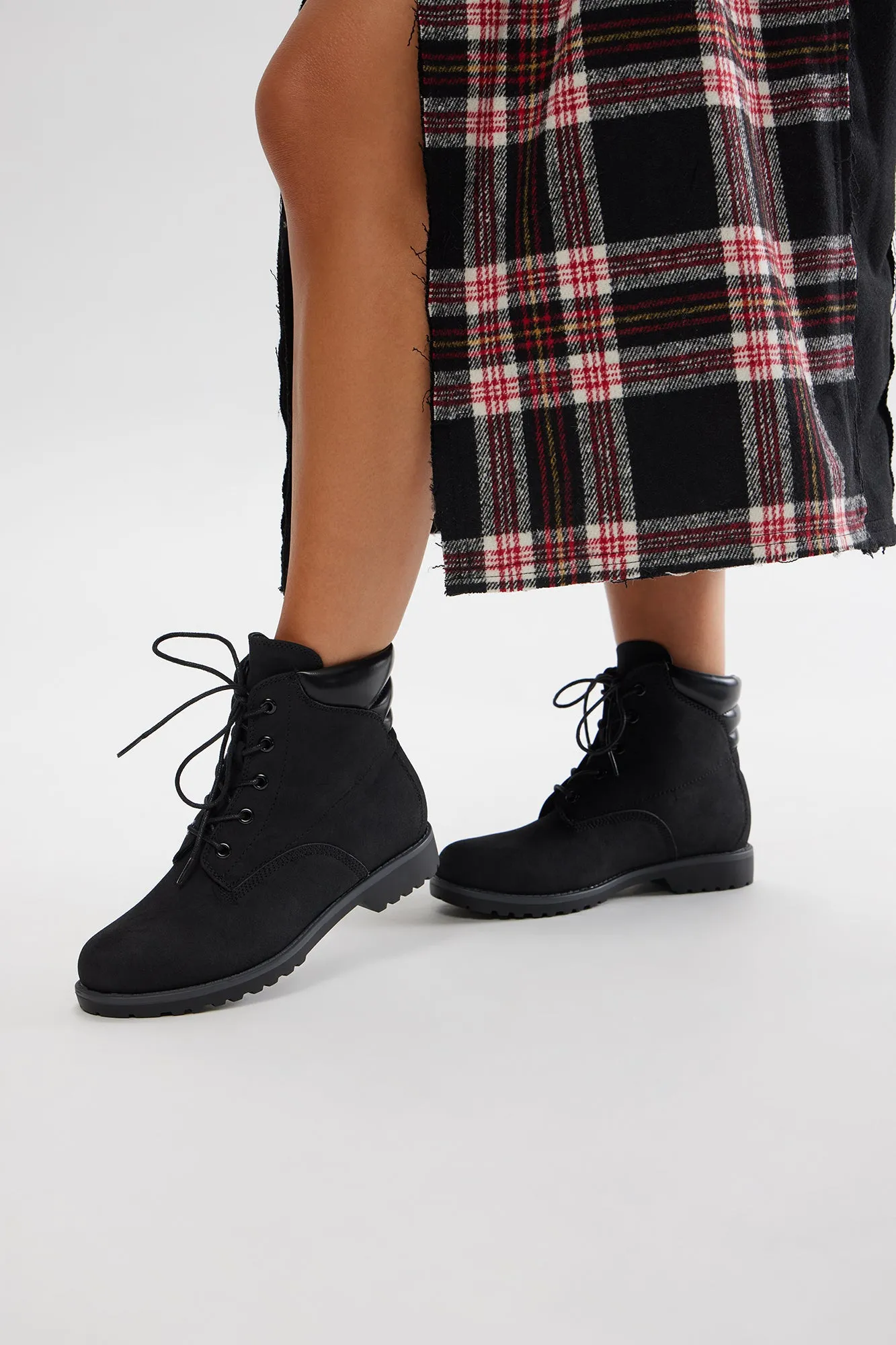 Bennett Lace Up Booties - Black