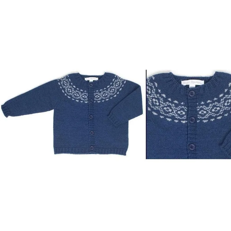 Blue 'Prince or Princess' Cardigan