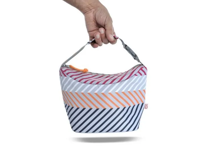 Bolsa portalimentos / Lunchbag Hang on the go,  en tonos fluor.