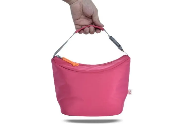 Bolsa portalimentos / Lunchbag Hang on the go,  en tonos fluor.