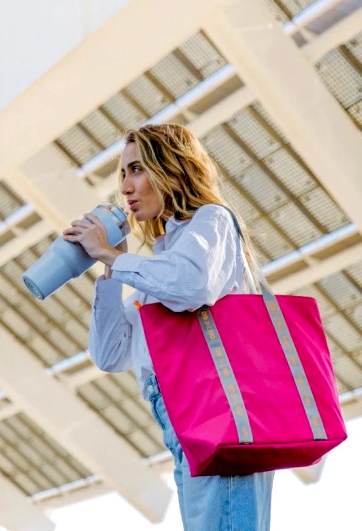 Bolsa Portalimentos / Shopper on the go, en tonos fluor.