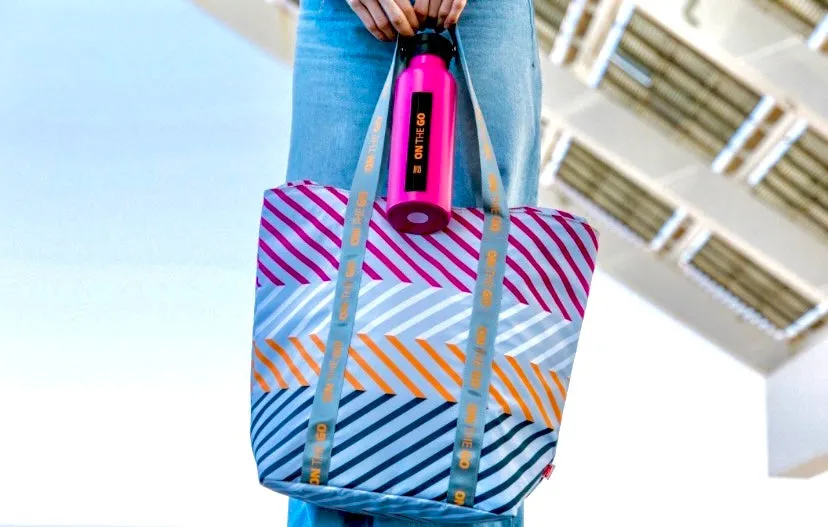 Bolsa Portalimentos / Shopper on the go, en tonos fluor.