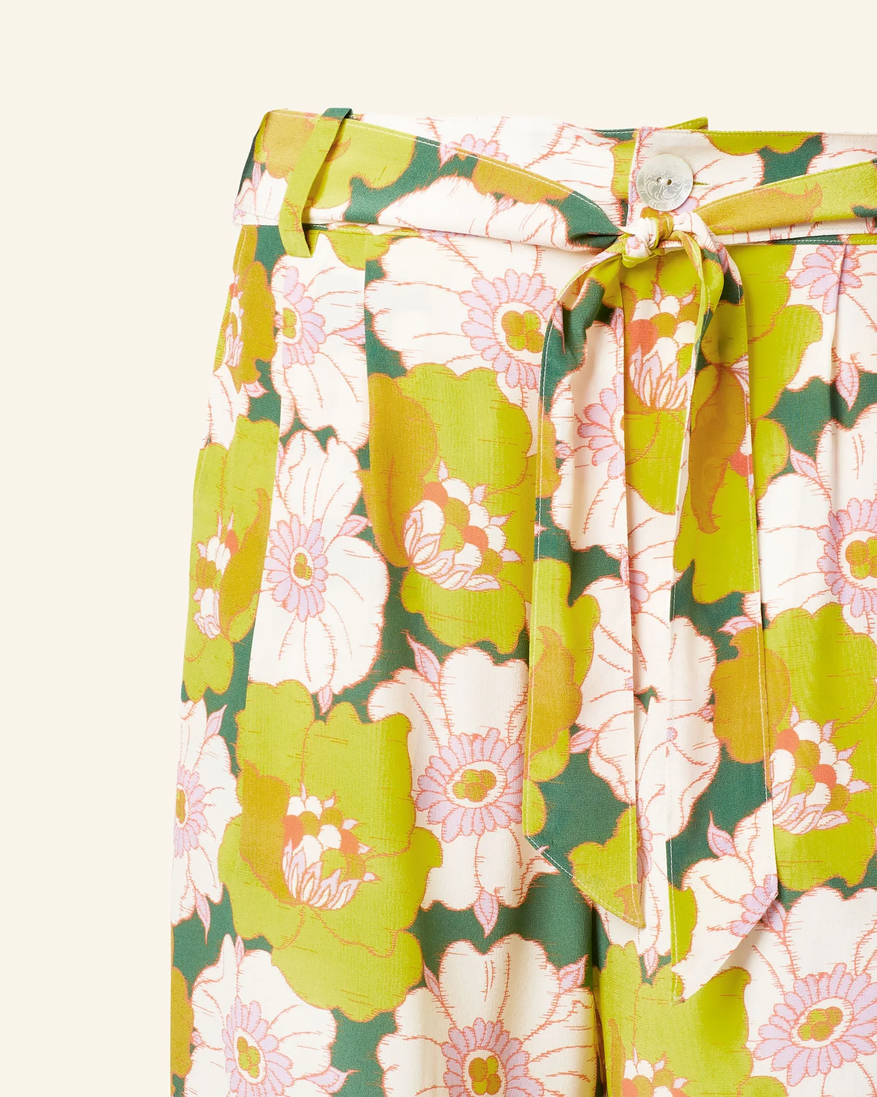 Colette Citrus Blossom Silk Pant