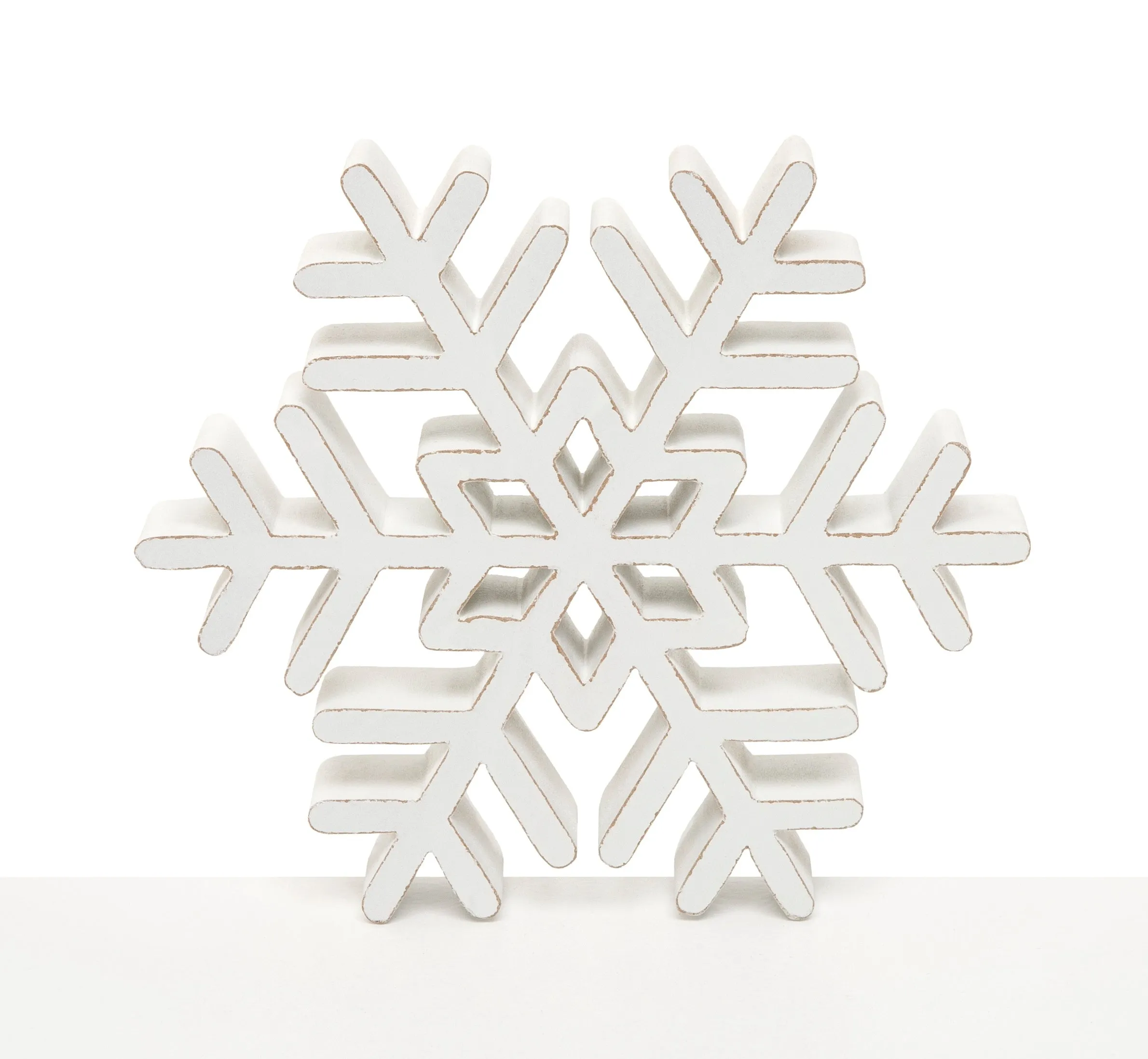 Copo de madera de mesa / Wood snowflake table top