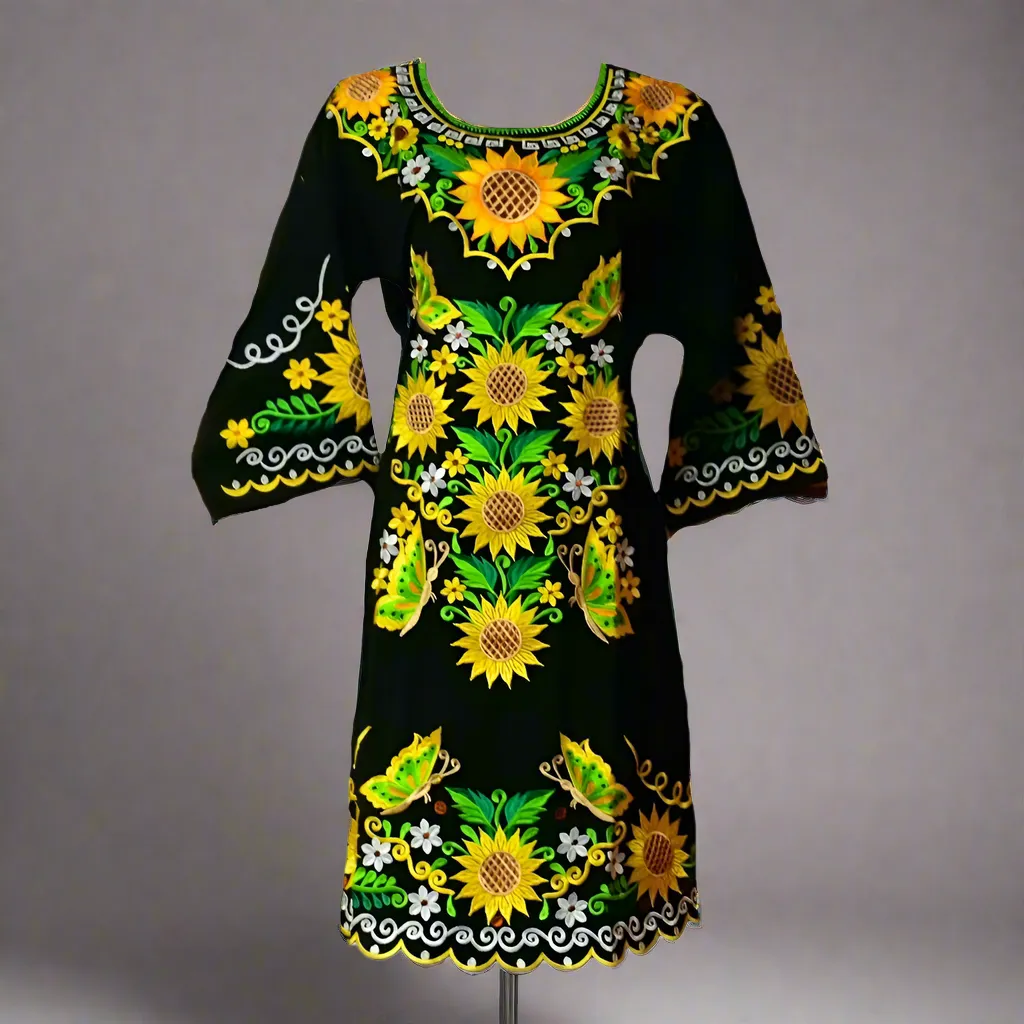 Embroidered Dress NA-TM-77373-1