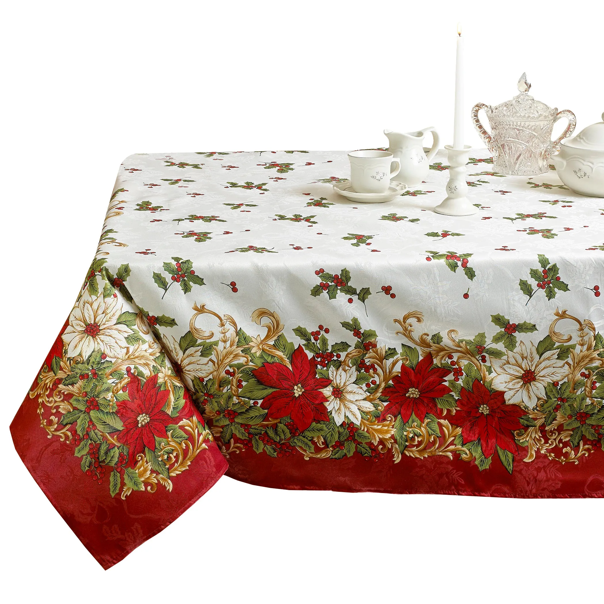 European Blossom Christmas Tablecloths