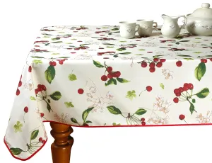 European Kitchen Cherries Vintage Tablecloths