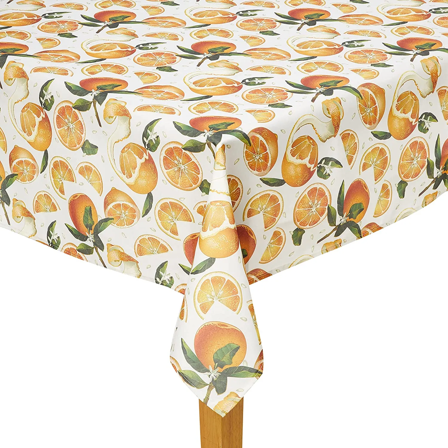 European Oranges Citrus Floral Pattern Tablecloths