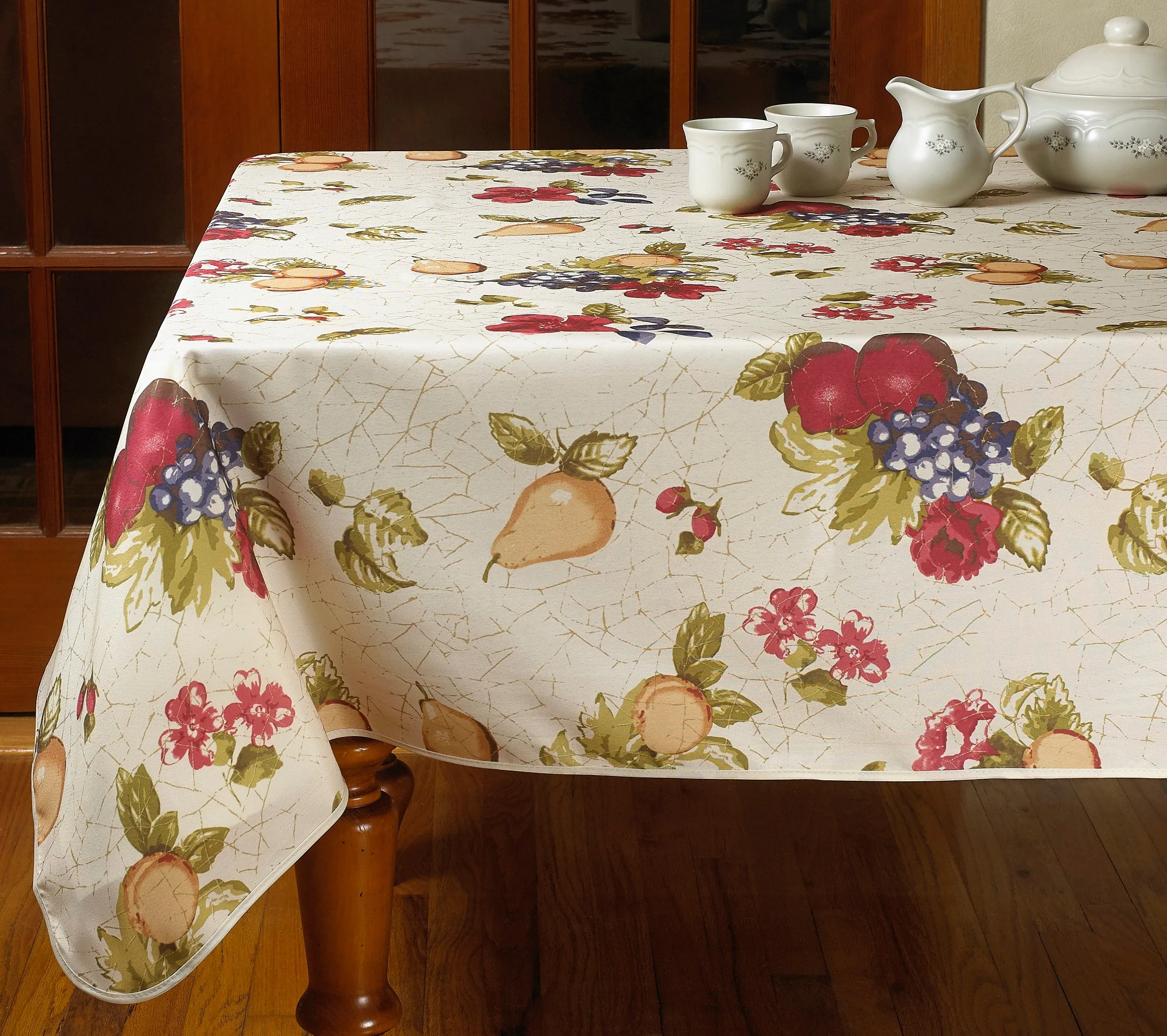 European Paradise Fruits Vintage Tablecloths