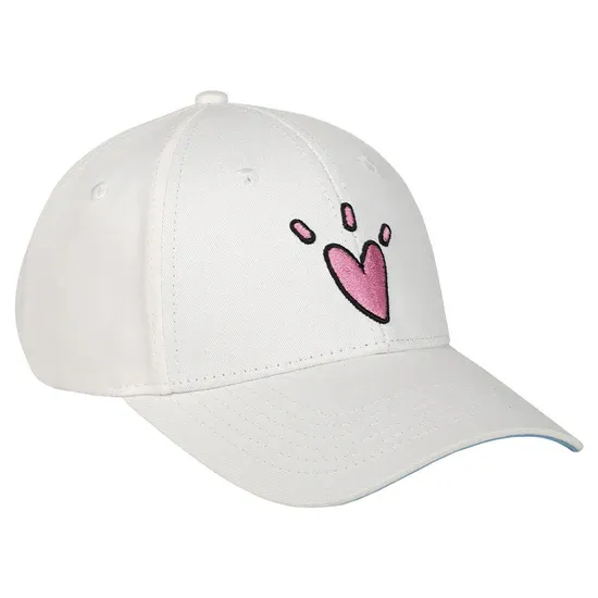 Gorra JC HATS Corazón Curve Dama White