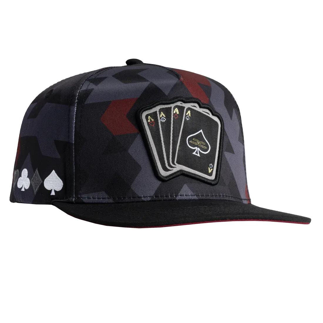 Gorra JC HATS Poker Camo Red