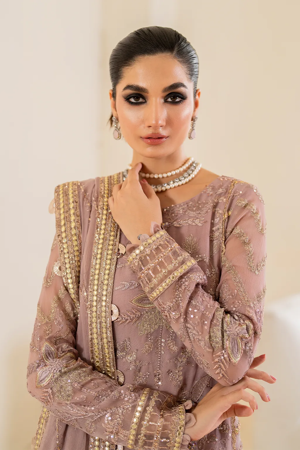 IZNiK Chinon Luxury Formals – CC-48 Embroidered Chiffon