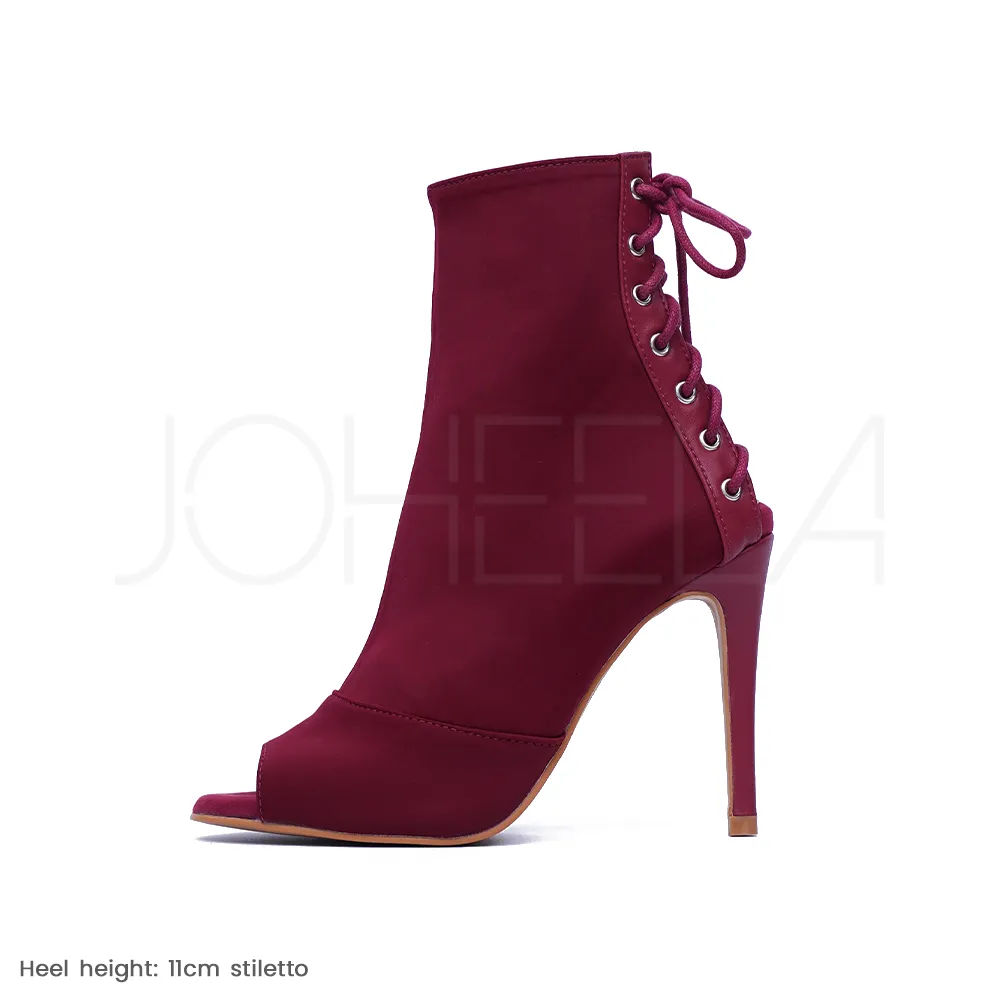 Louane bordeaux - Talons stilettos slim - Prête à expédier