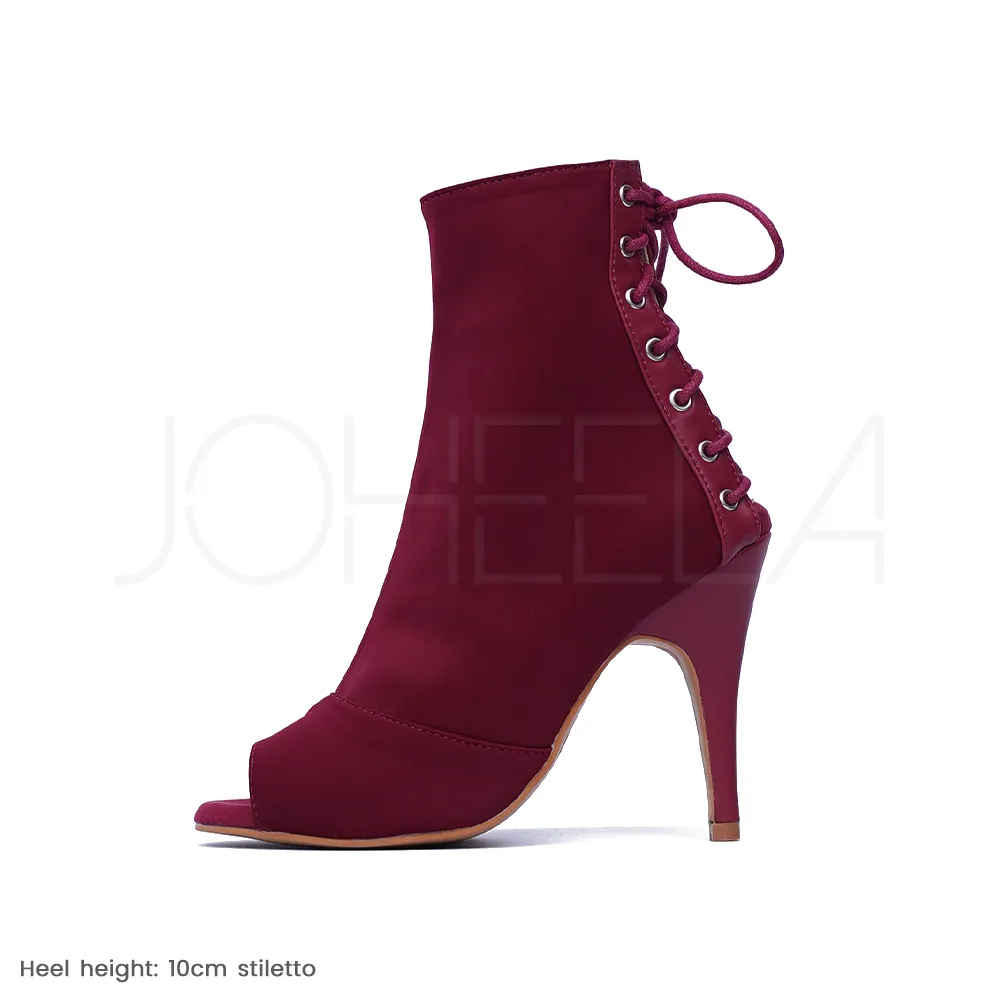 Louane bordeaux - Talons stilettos standard - Prête à expédier