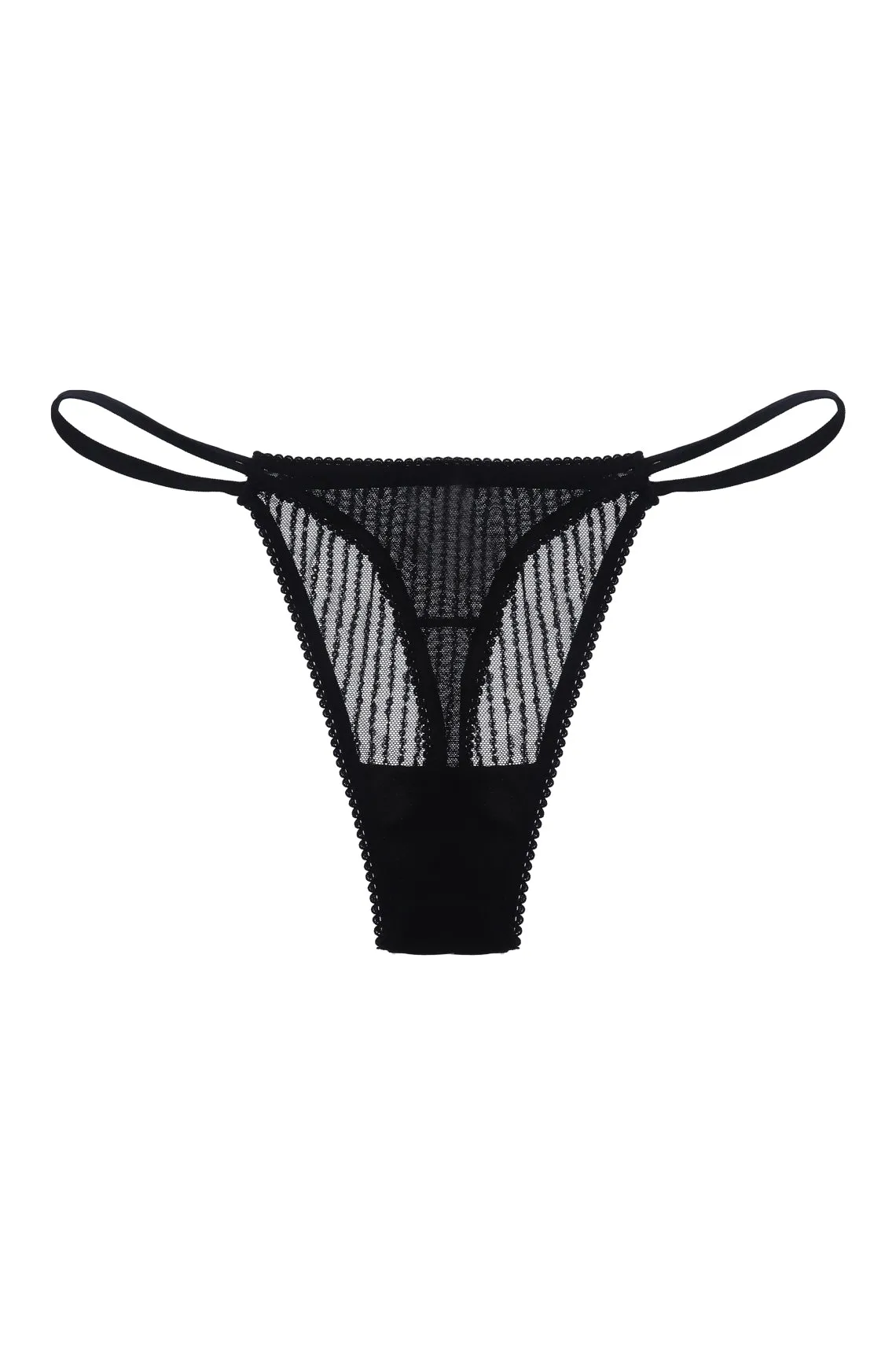 Panty con diseño de lentejuelas negro para mujer