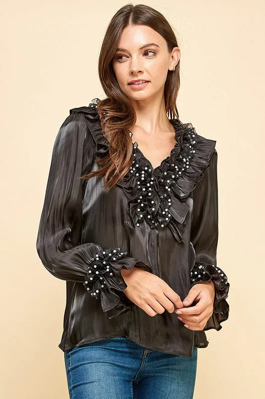 PEARLS COLLAR TUNIC