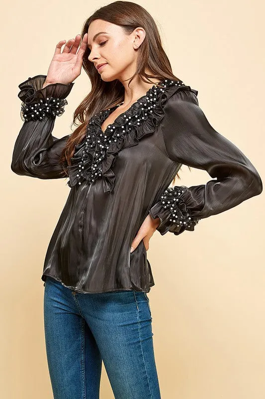 PEARLS COLLAR TUNIC