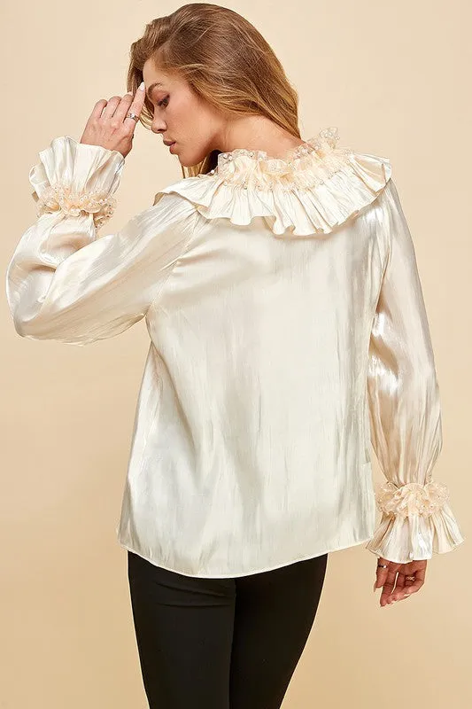 PEARLS COLLAR TUNIC