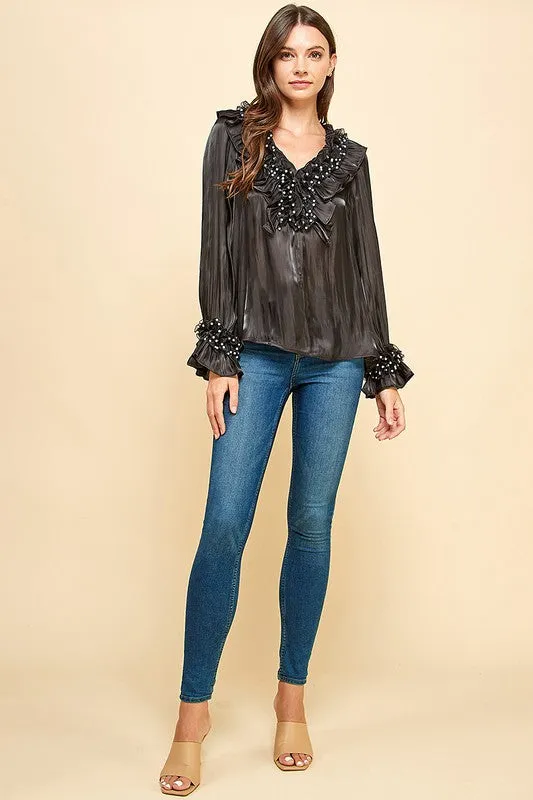 PEARLS COLLAR TUNIC