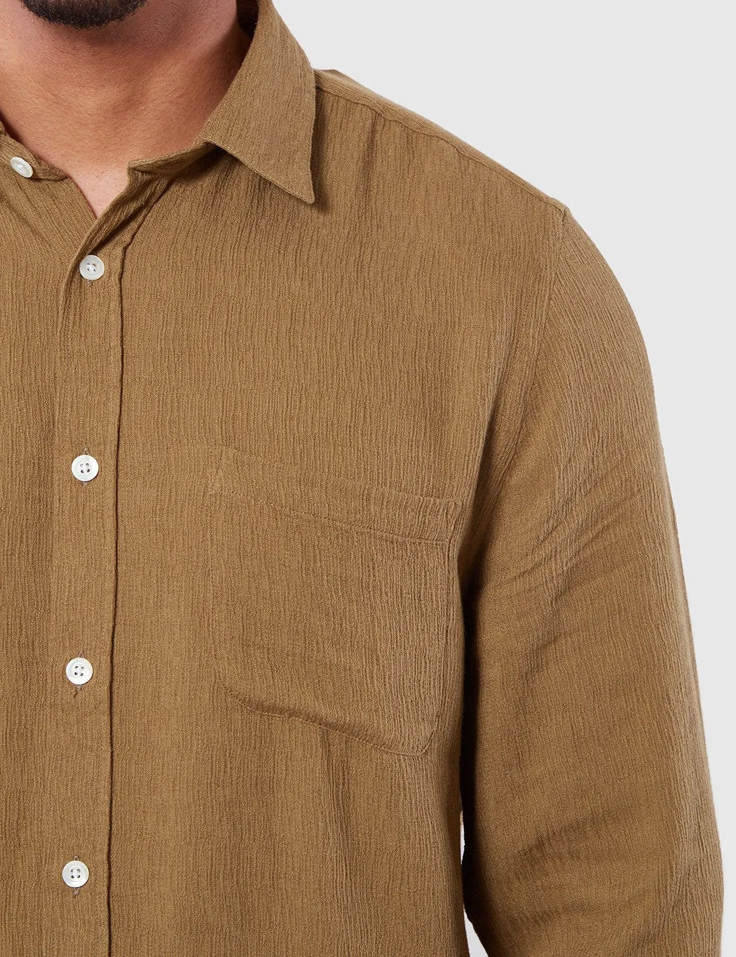 Portuguese Flannel Seda Shirt - Olive