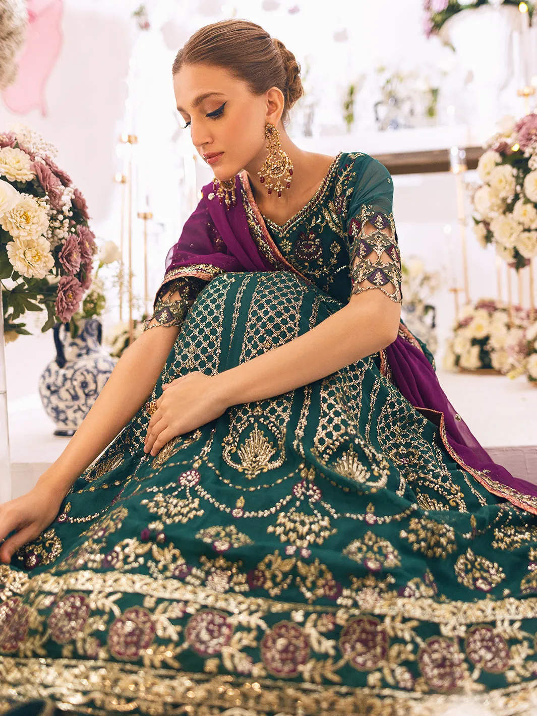 Roheenaz Sawariya Luxury Kalidaar Chiffon Formal Collection – DN-08