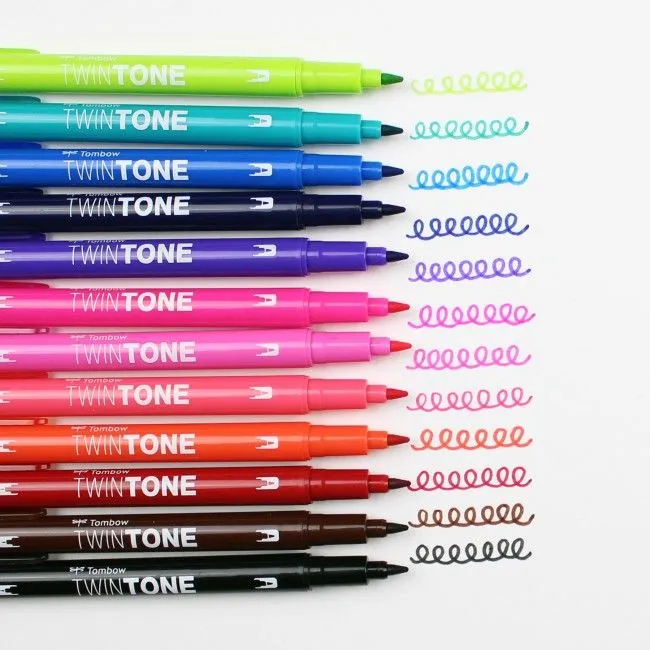 Rotuladores Tombow Twin Tone Brillantes