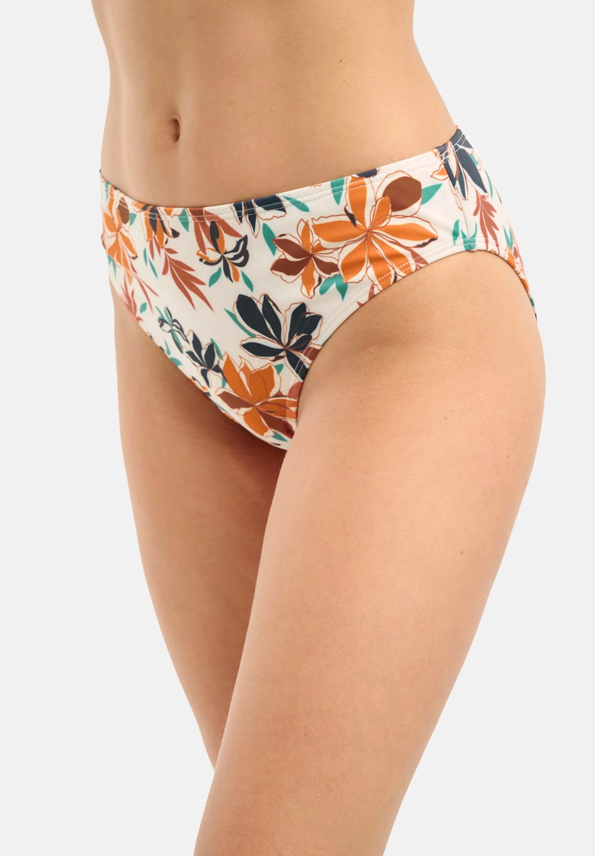 Slip de bain Staycation Imprimé Floral Ivoire