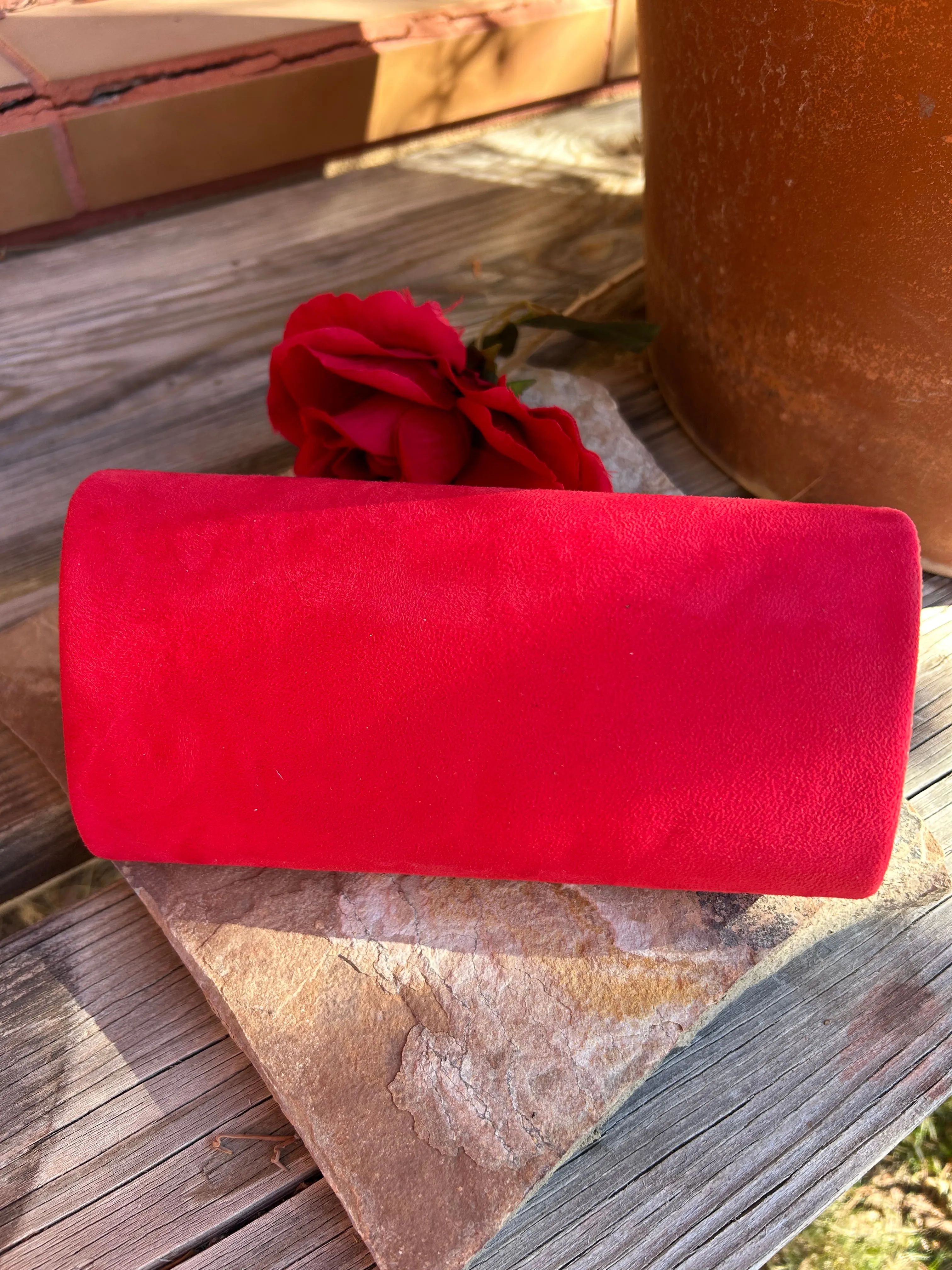 Special Occasion Faux Suede Clutch