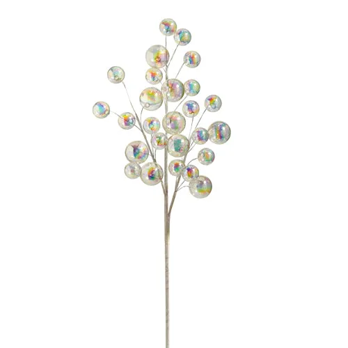 Vara esferas tornasol / Iridescent Ball Ornament Spray