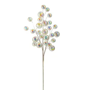 Vara esferas tornasol / Iridescent Ball Ornament Spray