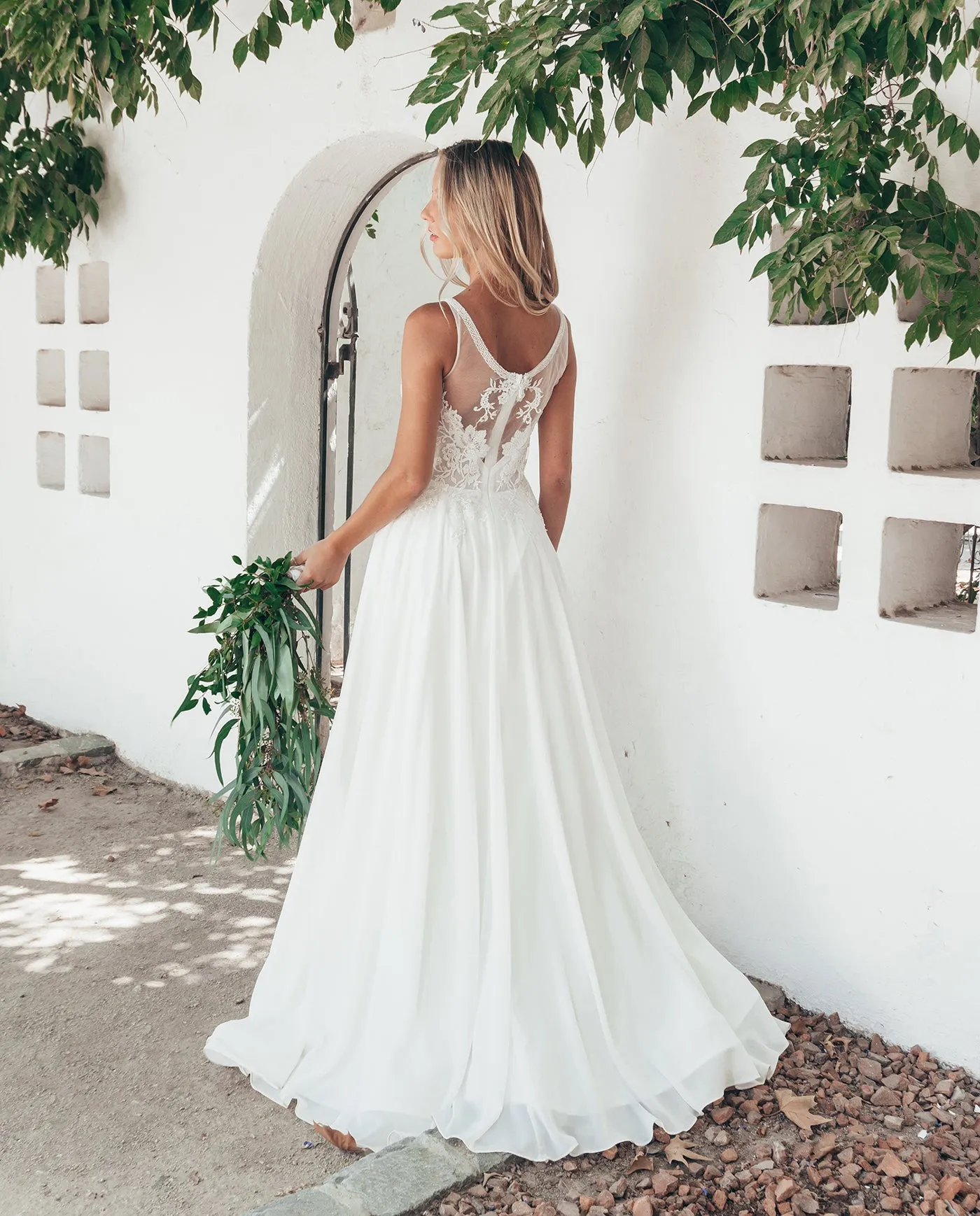 Vestido Largo de Novia Florencia Ivory